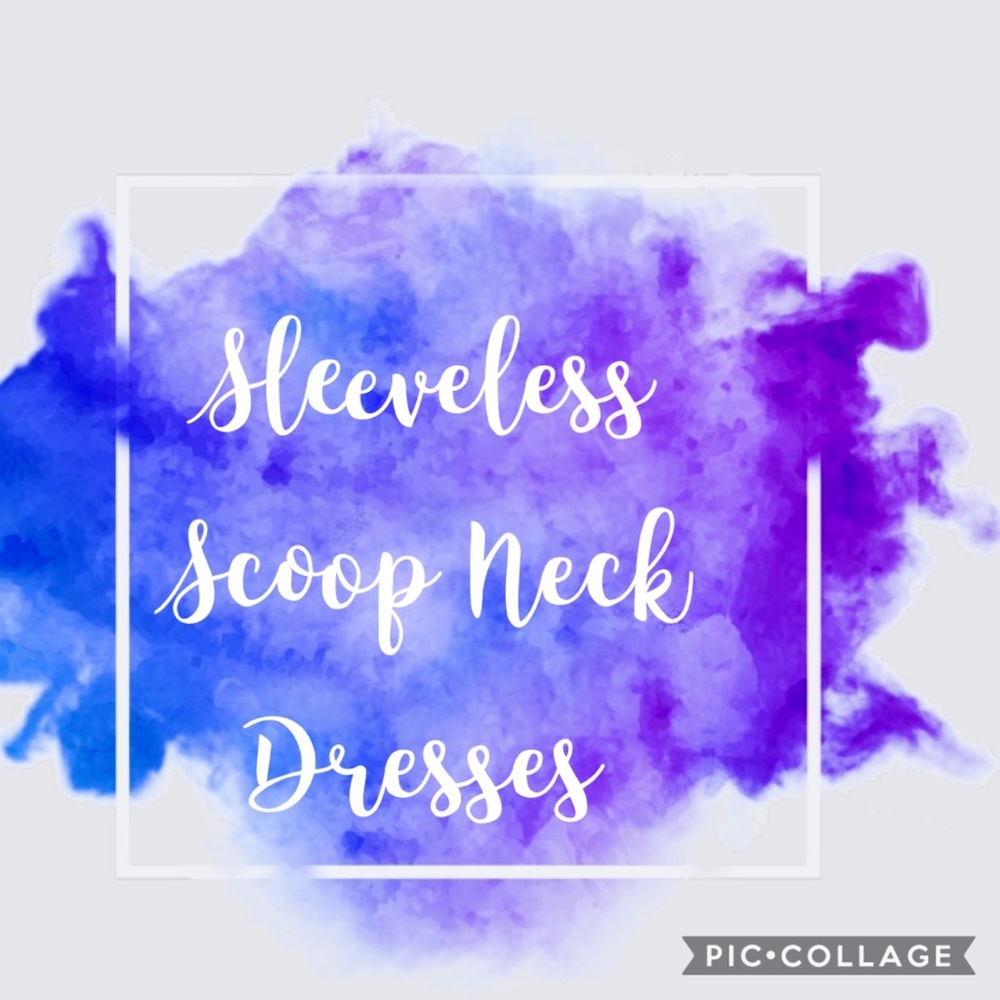 ✨Sleeveless Scoop Neck Dresses